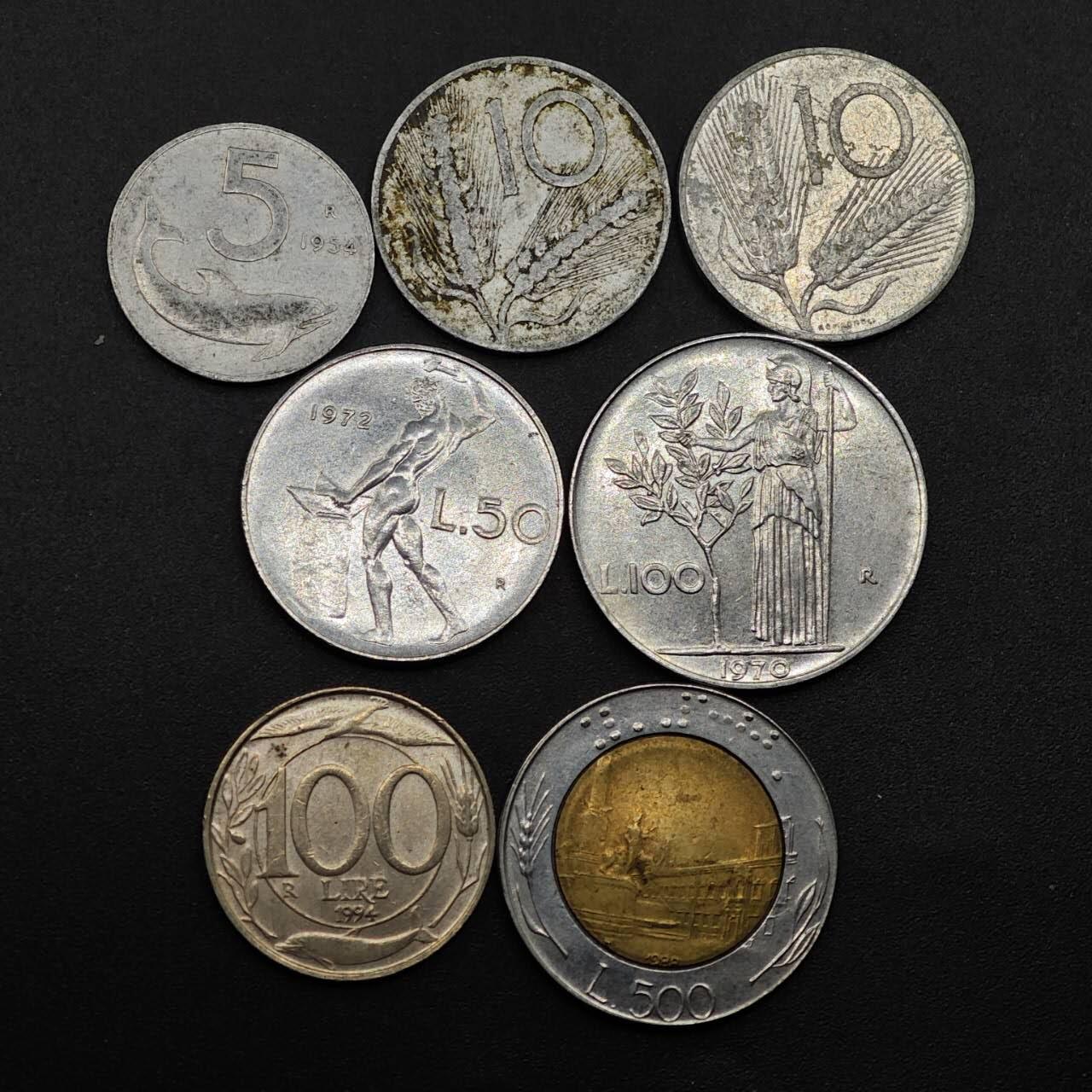 【淘币小摊】实时拍第八百八十六拍   散币场    每周一统一发货 意大利7枚