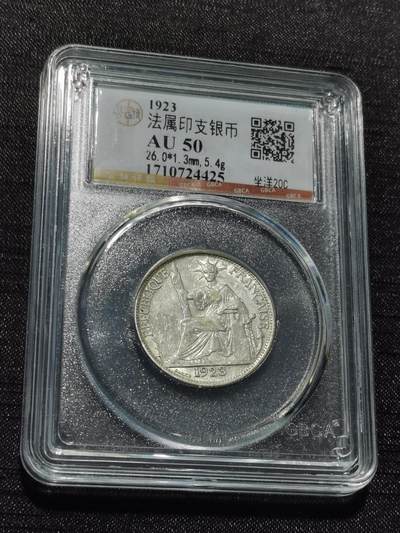 天下钱庄专场欢迎参拍 - 坐洋20分银币