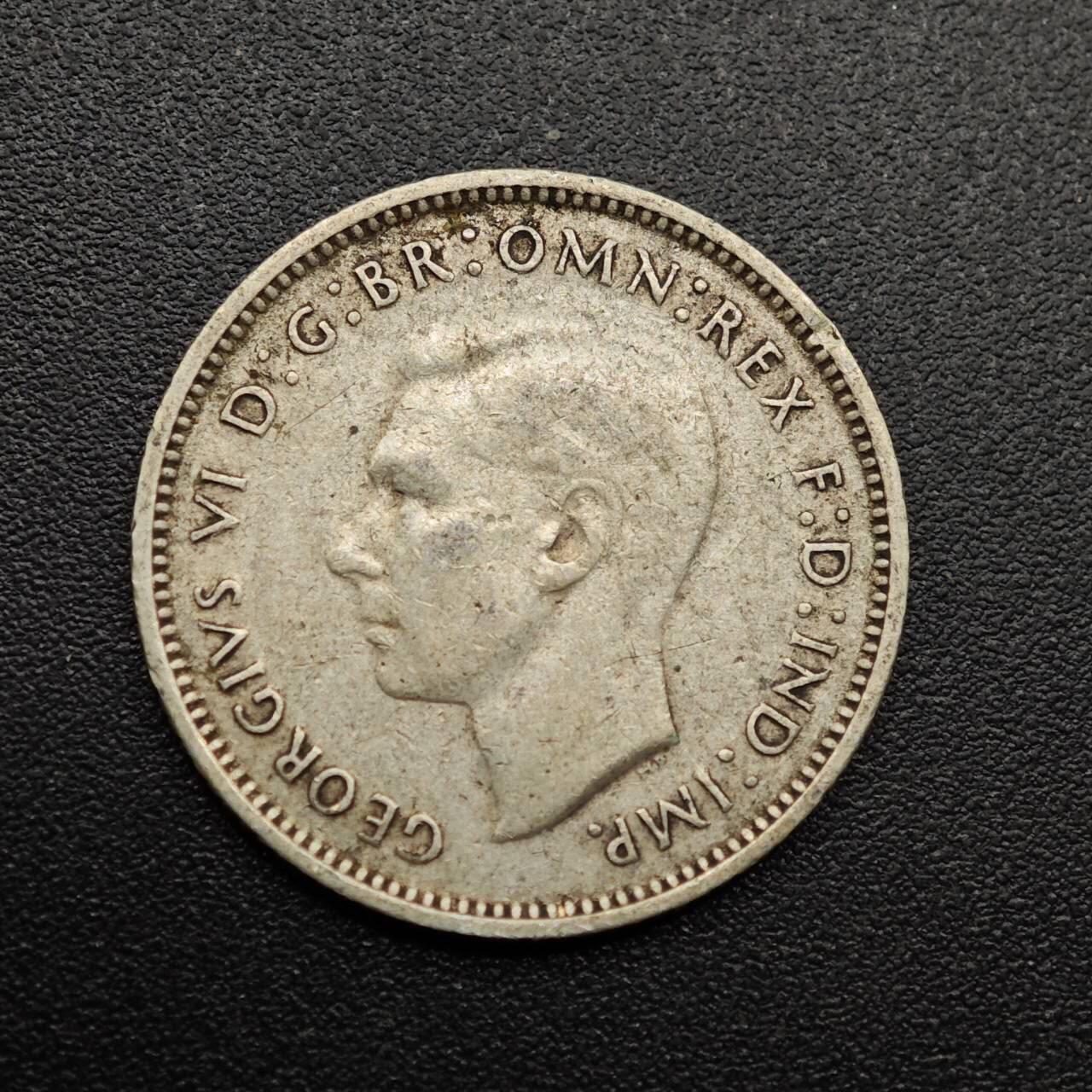 【淘币小摊】实时拍第八百八十六拍   散币场    每周一统一发货 澳大利亚1939年乔治六世6便士银币