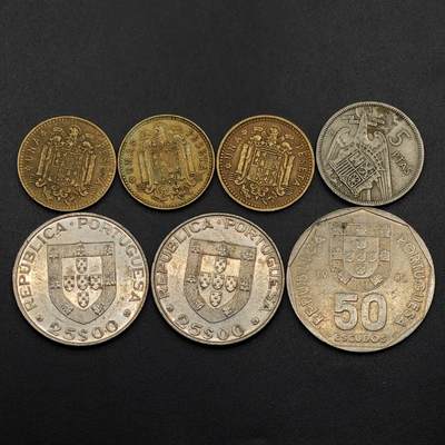 【淘币小摊】实时拍第八百八十六拍   散币场    每周一统一发货 - 西班牙葡萄牙7枚