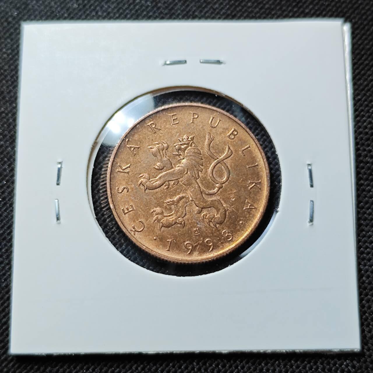 KK钱币收藏小铺  第412期 2月预留时间 周末发货 1993捷克10克朗 