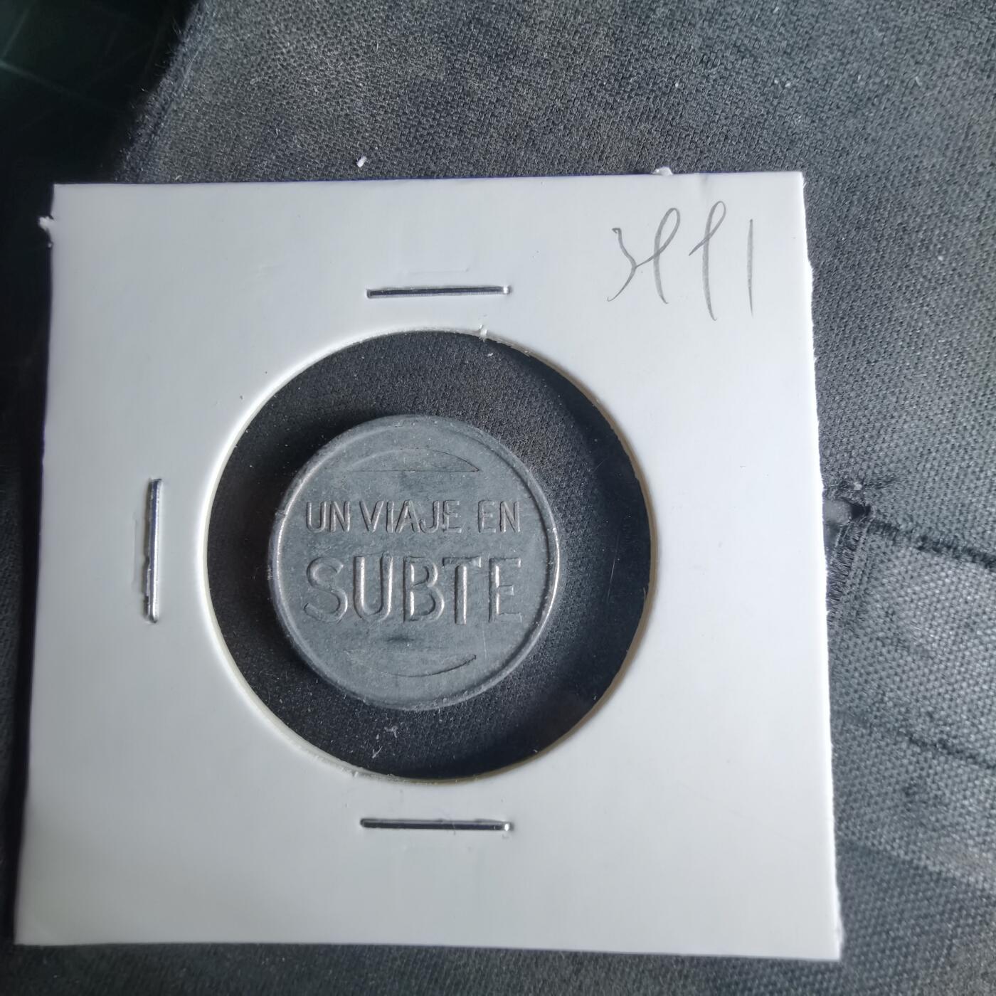 沼泽如烟--第1039场 阿根廷布宜诺斯艾利斯地铁（Subte）的老式乘车代币