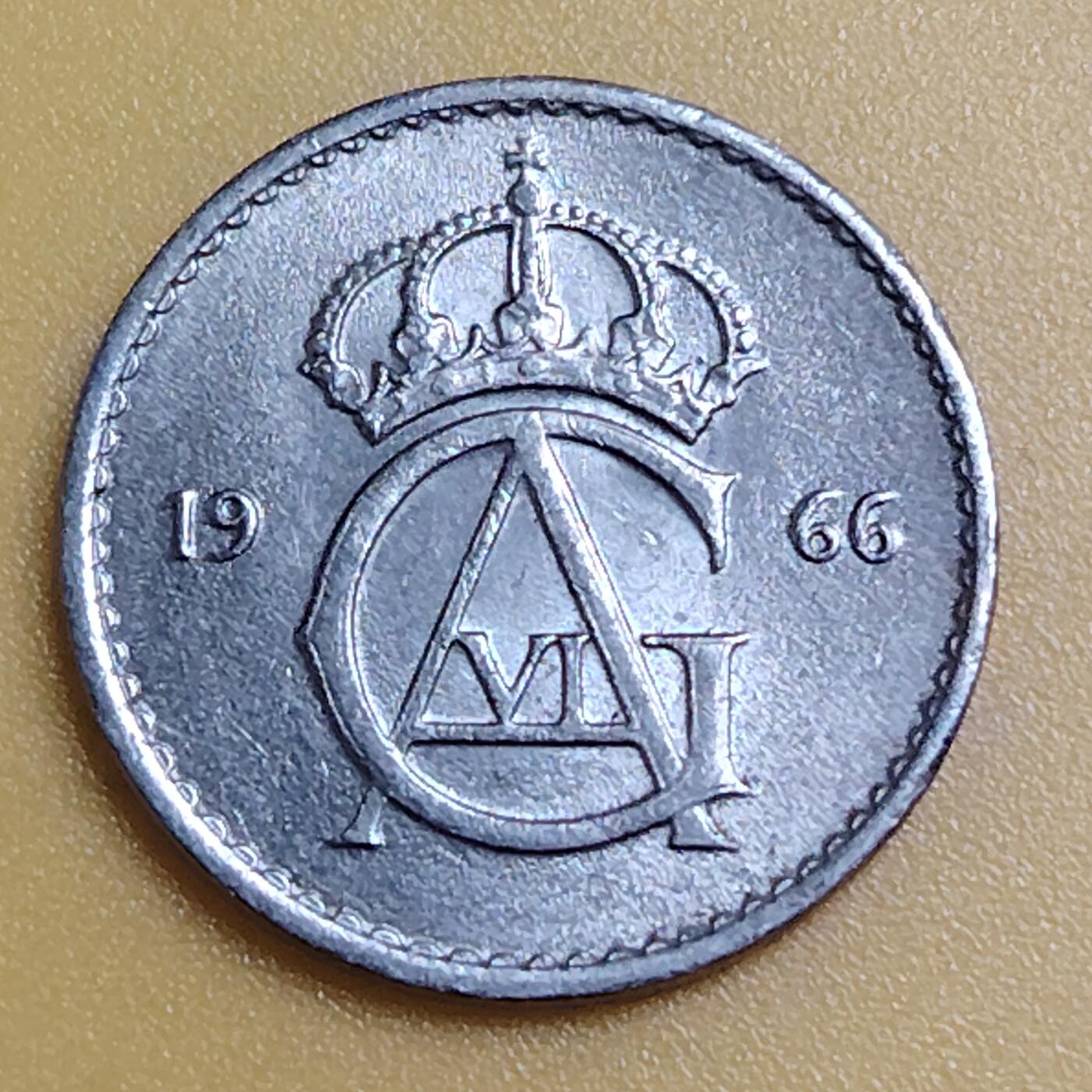 布加迪🐬～世界钱币(上海)🌾第 286 期 /  各国套币和散币 瑞典🇸🇪 1966年 10奥尔