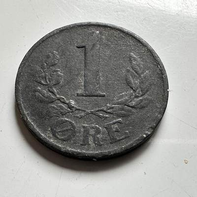 🌹外币初藏🌹🐯2026年第35场   每周二四六晚8️⃣点 接代拍 - 德占丹麦1943年1欧尔 锌币 b