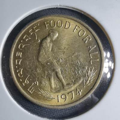 沼泽如烟--第1040场 - 不丹1974年FAO纪念币