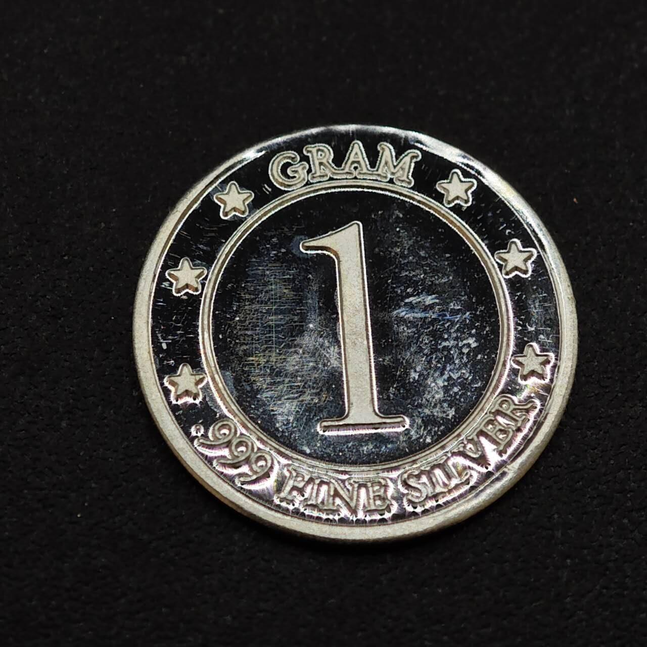 【淘币小摊】实时拍第八百八十五拍   小银币场    每周一统一发货 美国 “Don’t Tread On Me”（别踩我）1克响尾蛇精制银章