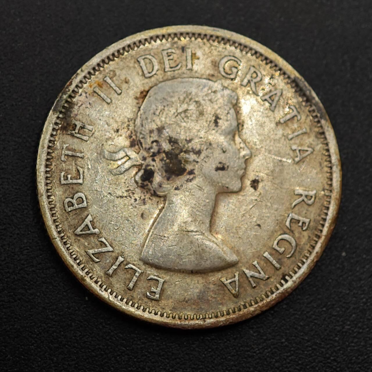 【淘币小摊】实时拍第八百八十五拍   小银币场    每周一统一发货 加拿大1953年25分银币