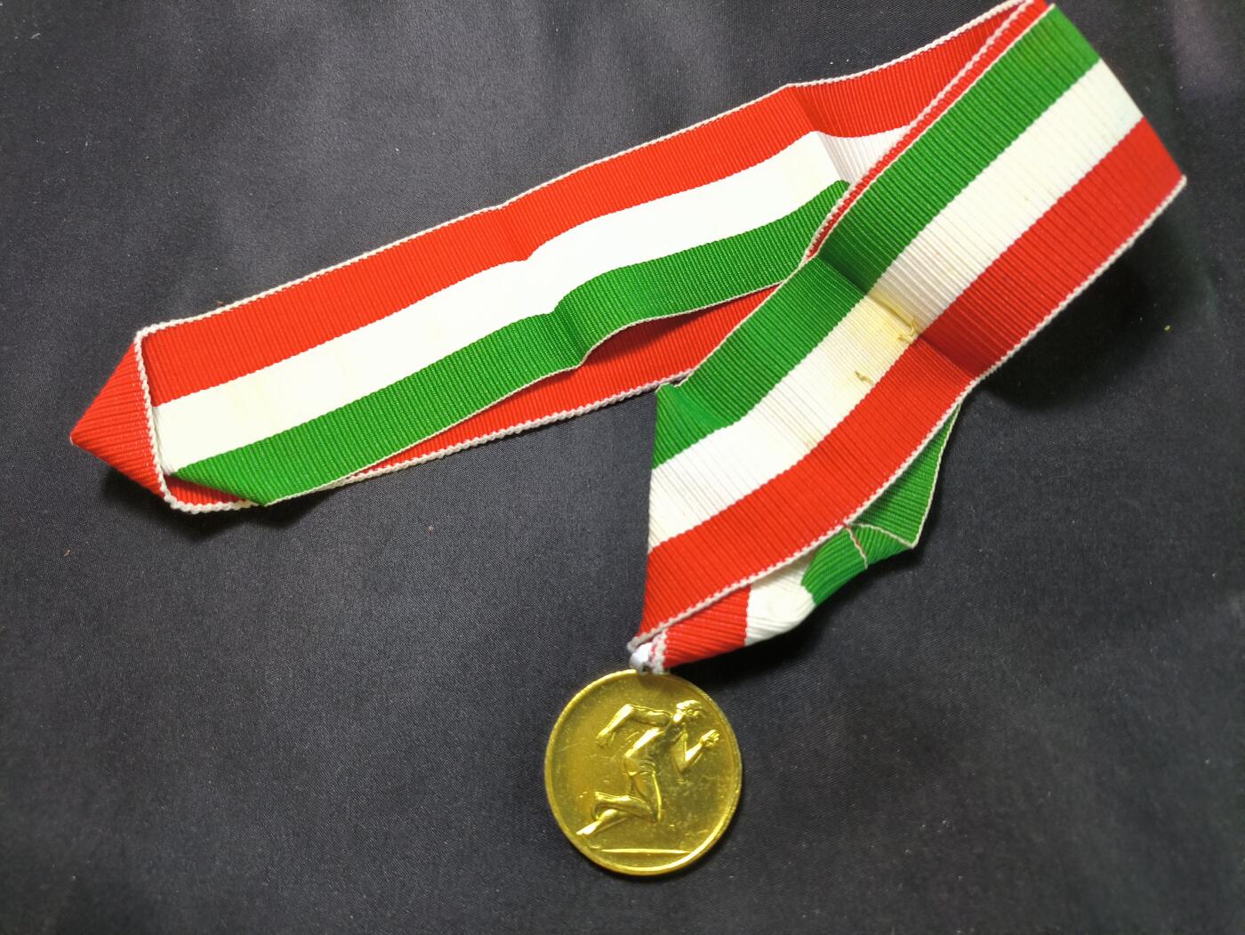 云宸嘉赏-勋臻文献佳藏优品精选场次（低佣 转发佣金红包） 匈牙利人民共和国体育竞赛冠军奖章 长绶带版本 