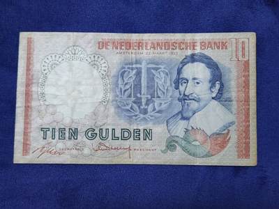 3月29号晚上8点 外国纸币自动截拍第48场 - 荷兰10原票稀少