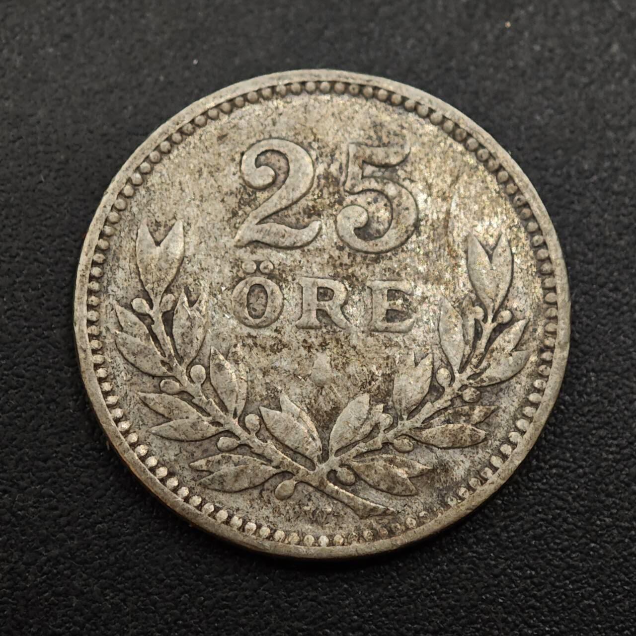 【淘币小摊】实时拍第八百八十五拍   小银币场    每周一统一发货 瑞典1910年25欧尔银币