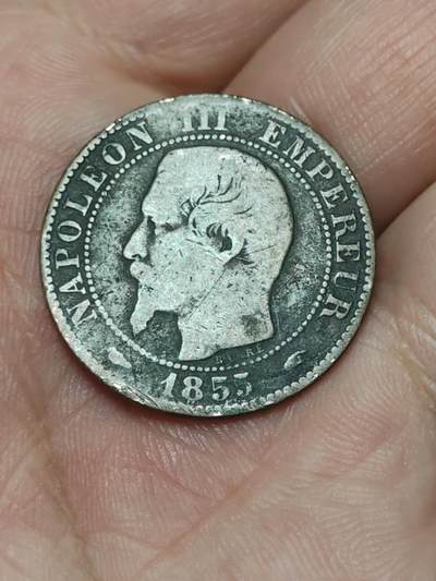 2026年第三十九场(总第二百零八场）外国好品散币场(免佣金) - 法兰西第二帝国1855年5生丁(拿破仑三世第一版，A标巴黎造)