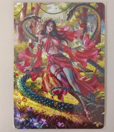 龙虎卡牌-八一场（满200元包邮，无佣金，每周六结拍，欢迎送拍） - 粗闪卡 百里 荡寇志特卡 - 巳蛇姬