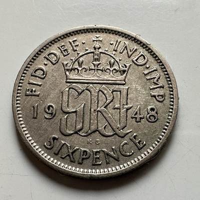 🌹外币初藏🌹🐯2026年第35场   每周二四六晚8️⃣点 接代拍 - 英国1948年六便士