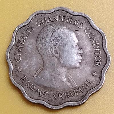 布加迪🐬～世界钱币(上海)🌾第 286 期 /  各国套币和散币 - 加纳 1958年 3便士