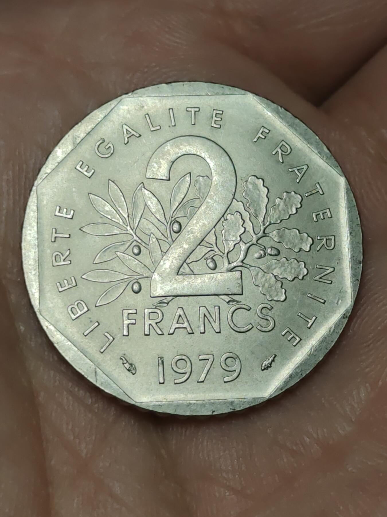 2026年第三十九场(总第二百零八场）外国好品散币场(免佣金) 好品–法国🇫🇷1979年2法郎(第一版首发年)