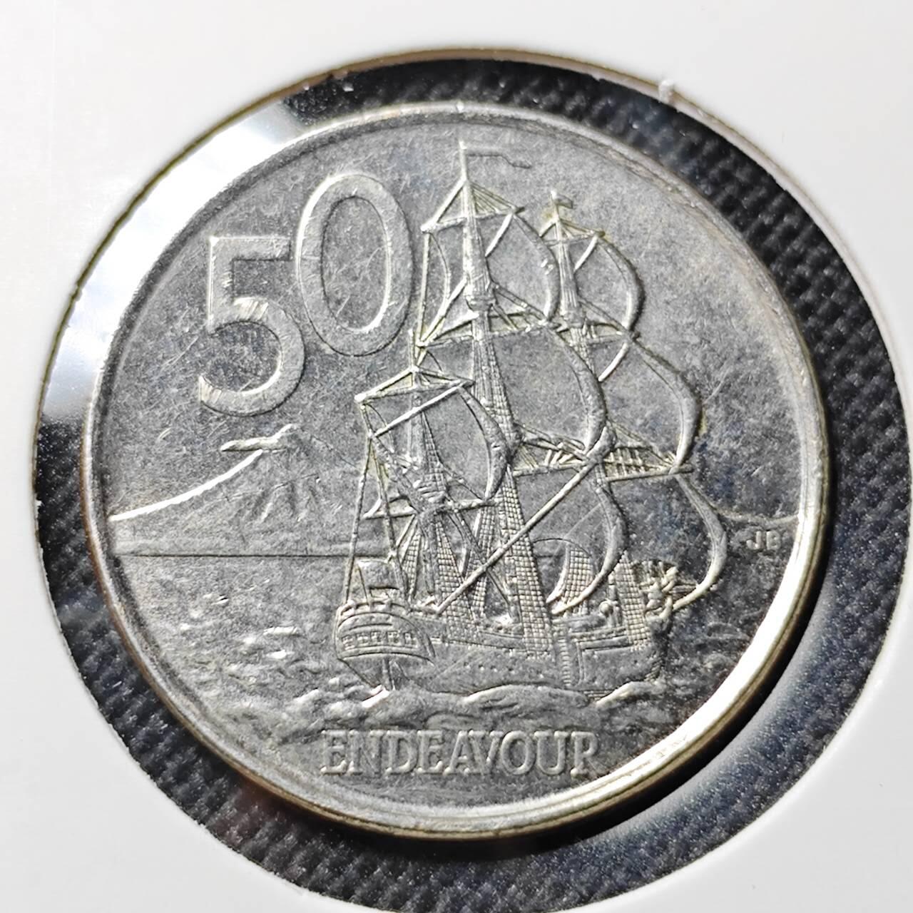 KK钱币收藏小铺  第412期 2月预留时间 周末发货 2006新西兰50分 