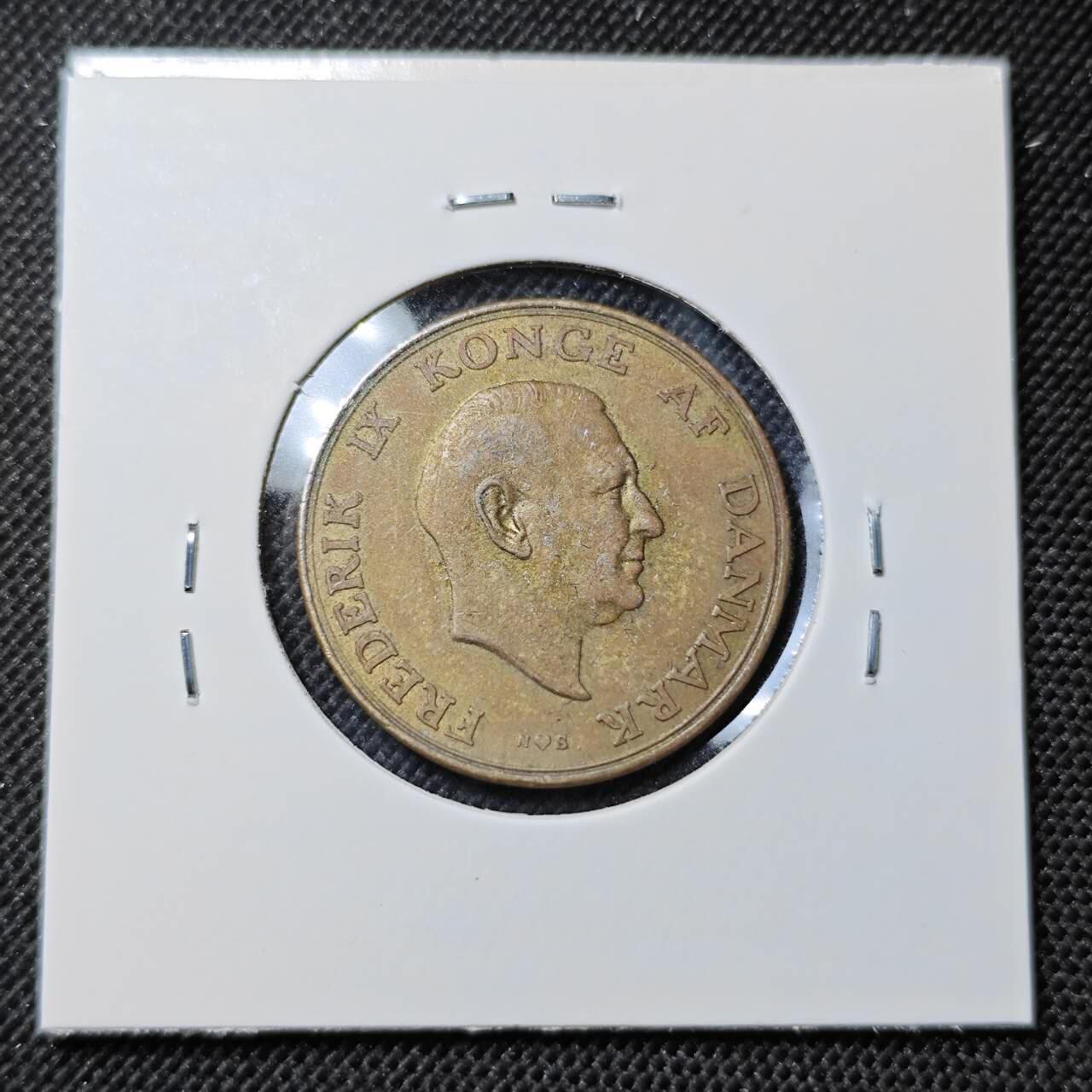 KK钱币收藏小铺  第412期 2月预留时间 周末发货 1954丹麦1克朗