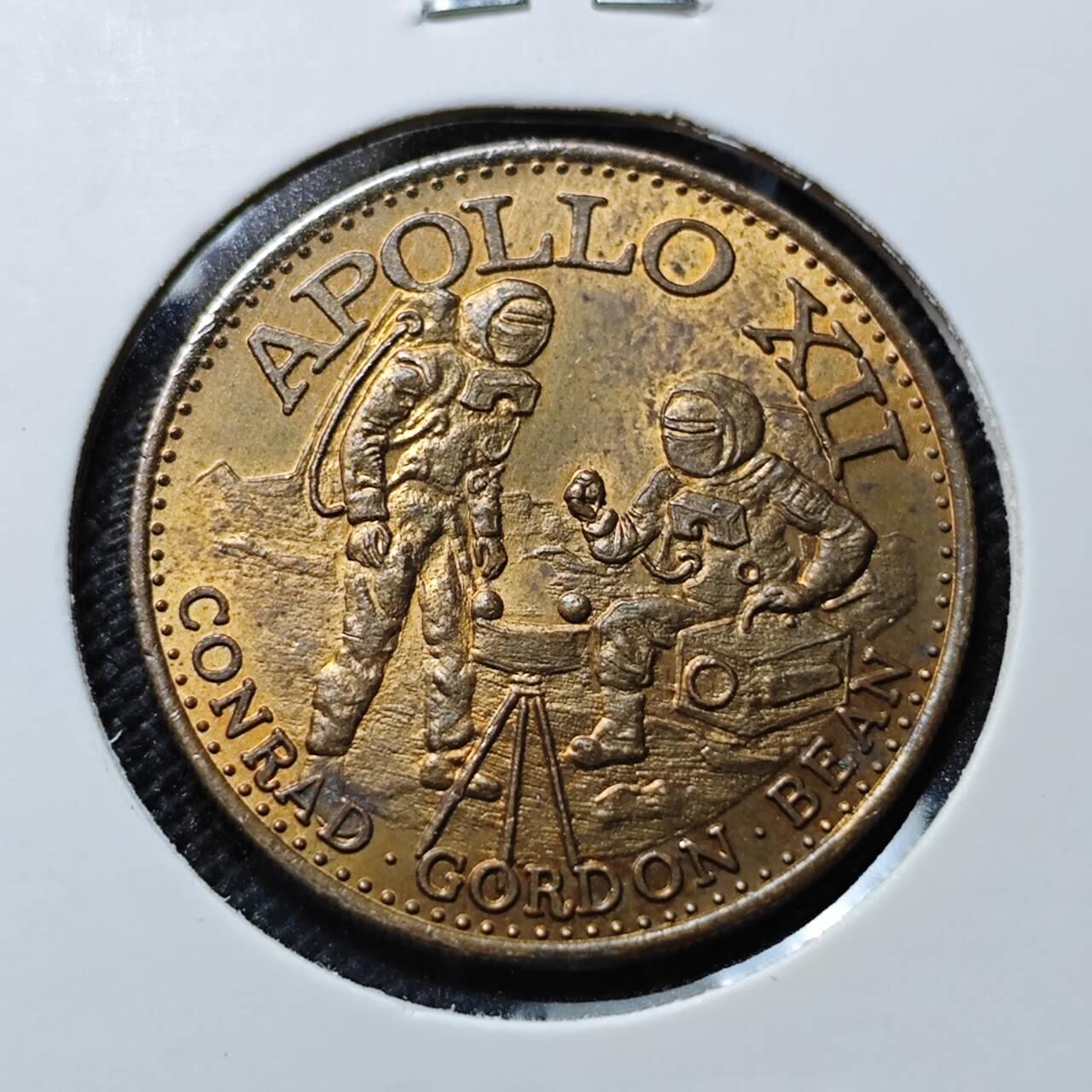 KK钱币收藏小铺  第412期 2月预留时间 周末发货  美国航天纪念铜章