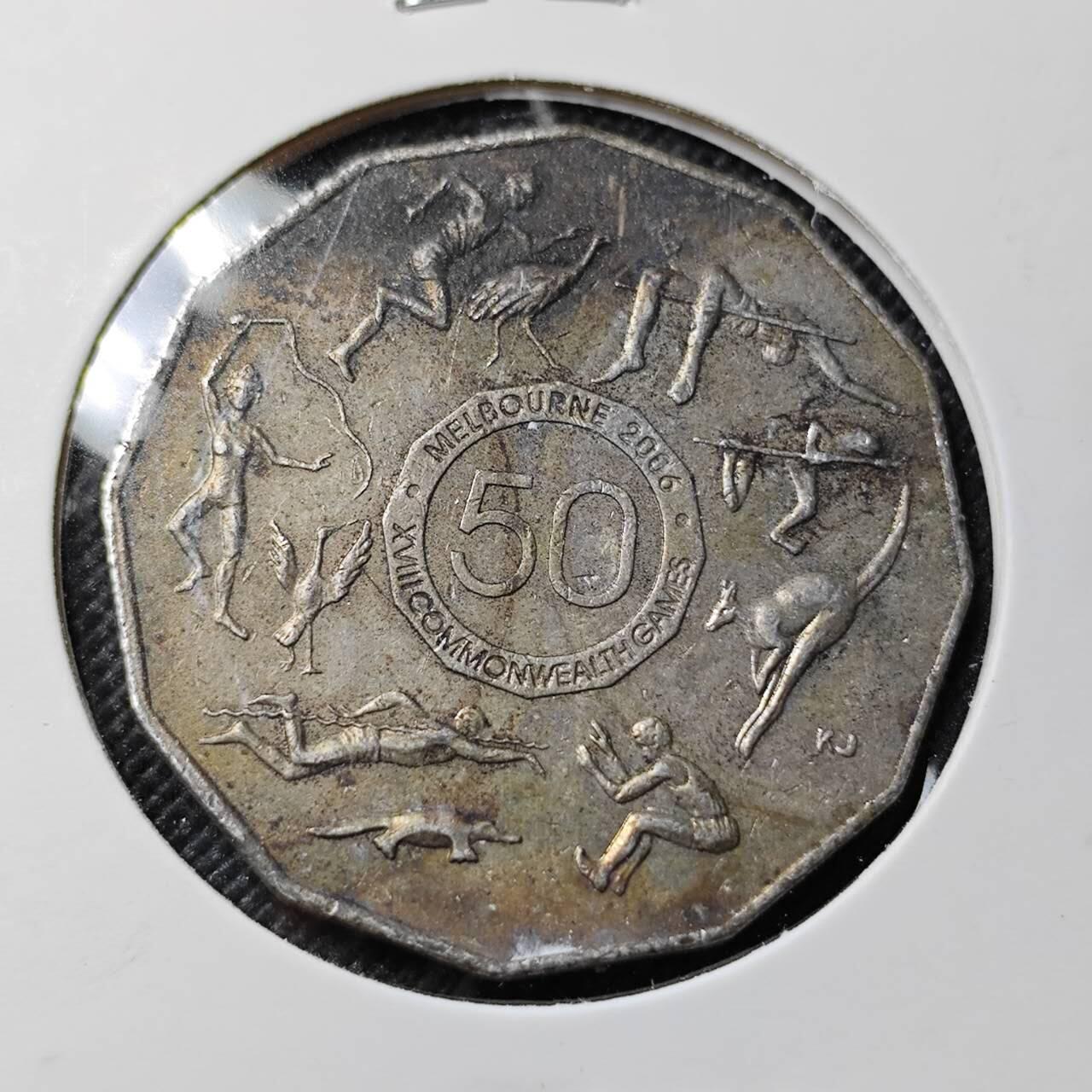 KK钱币收藏小铺  第412期 2月预留时间 周末发货 2005澳大利亚50分纪念币