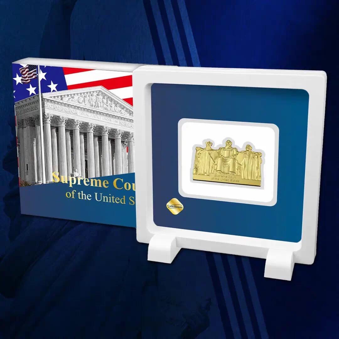 精品币专拍场 萨摩亚2026年美国建国250周年三圣雕像20分高浮雕纪念铜币礼盒UNC