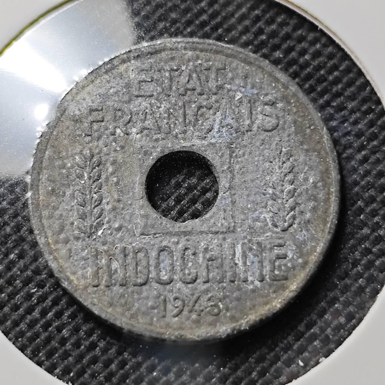 KK钱币收藏小铺  第412期 2月预留时间 周末发货  法属印支1/4分