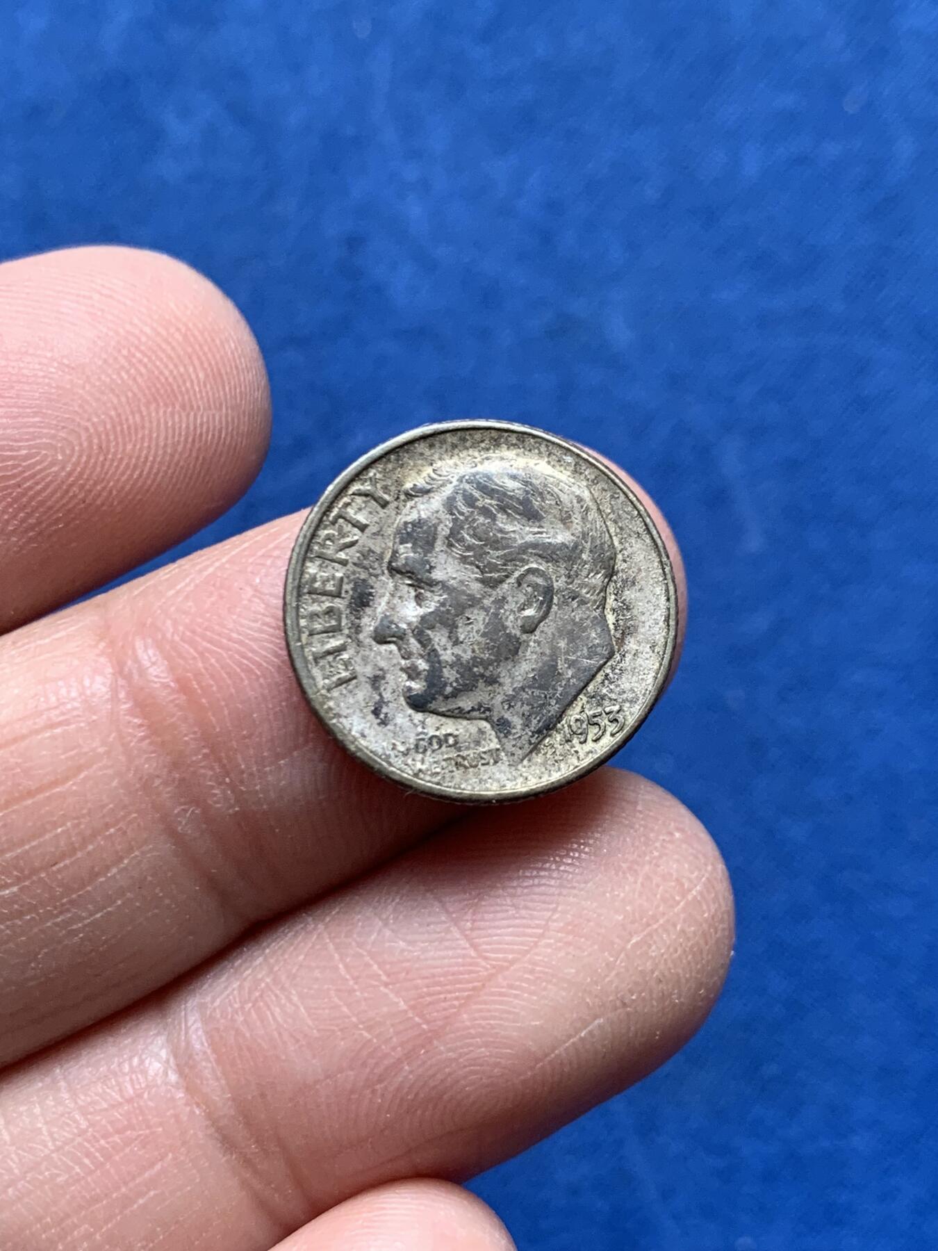 《竞宝斋》第476场 周日，周一 2场连拍 （全场包邮）欢迎送拍 两枚一组 奥地利1807年弗朗茨一世30克鲁泽铜币 仅铸一年 + 美国1953年罗斯福10美分银币