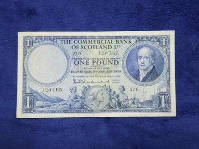 3月29号晚上8点 外国纸币自动截拍第48场 - 苏格兰 商业银行 稀少