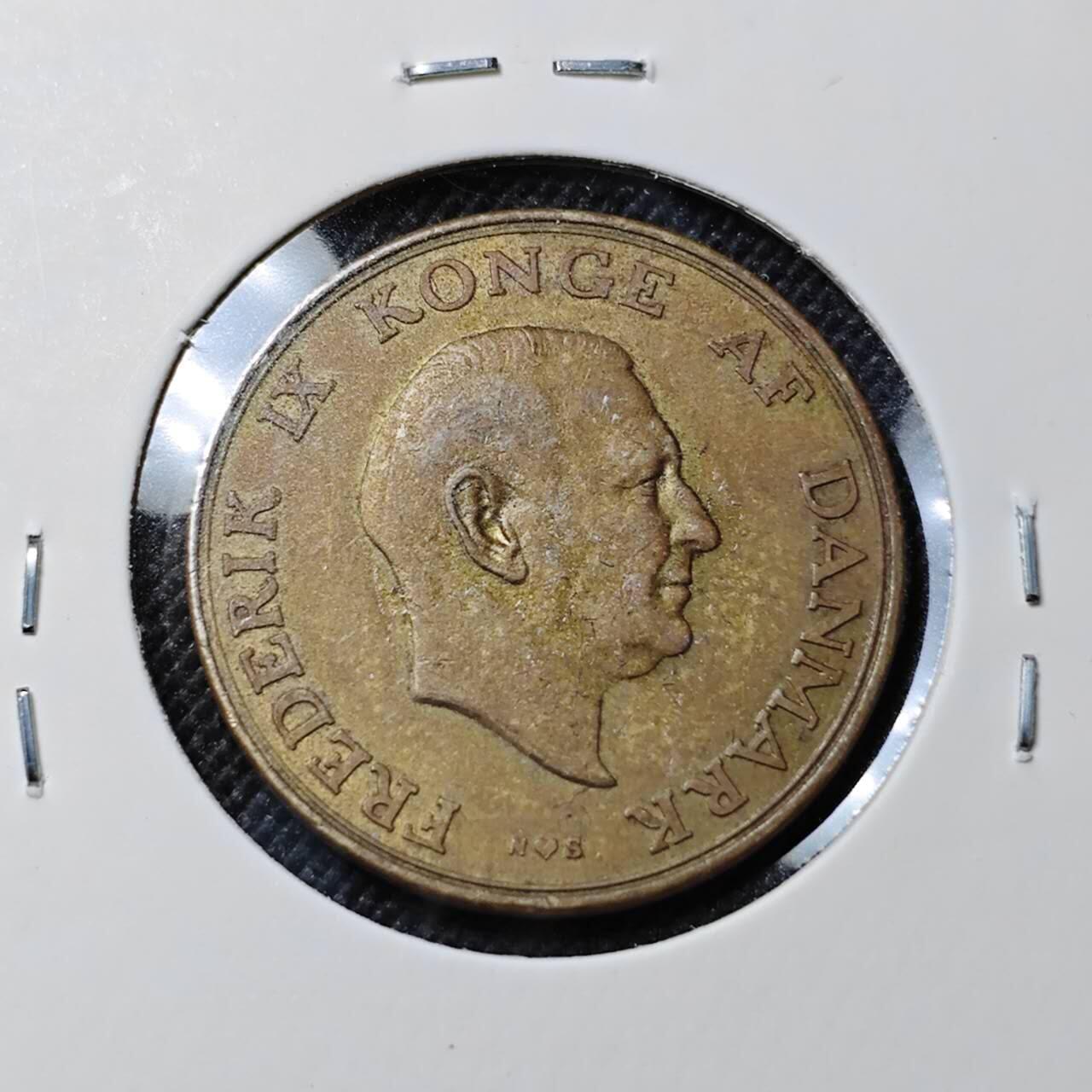 KK钱币收藏小铺  第412期 2月预留时间 周末发货 1954丹麦1克朗