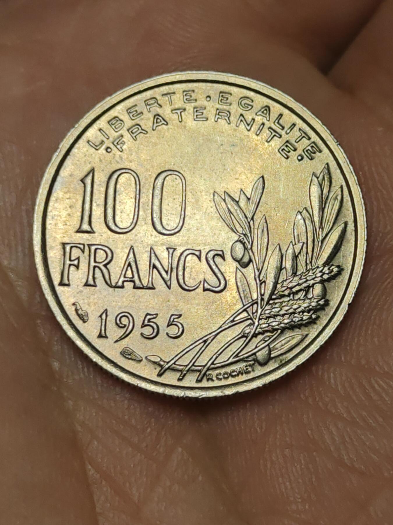 2026年第三十九场(总第二百零八场）外国好品散币场(免佣金) 好品–法兰西第四共和国1955年50法郎