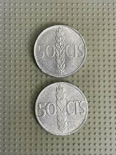 2026年第41场各国散币拍卖（总第191场） - 西班牙1966年版50分2枚