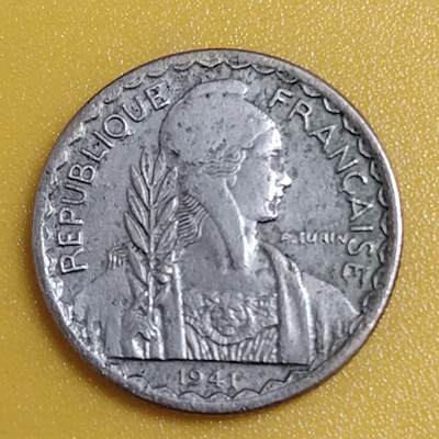 布加迪🐬～世界钱币(上海)🌾第 284 期 /  各国套币和散币 - 法属印支 1941年 10分