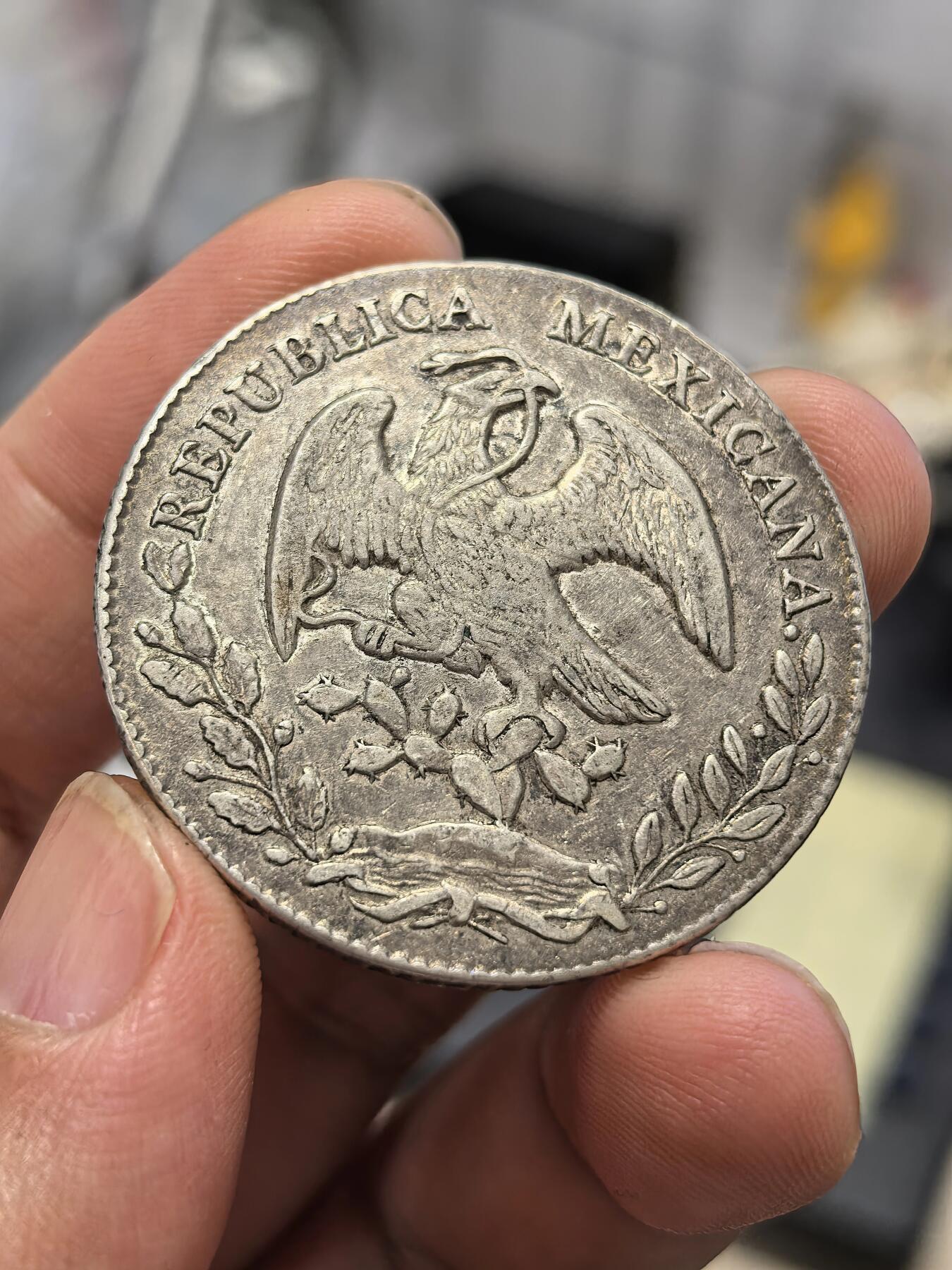 博洋堂世界钱币拍卖第167期（全场包邮） 墨西哥1877年GA IC版花边鹰洋 好品无戳带彩