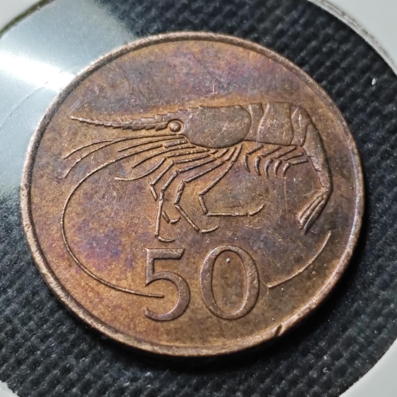 KK钱币收藏小铺  第412期 2月预留时间 周末发货  冰岛50奥拉铜币