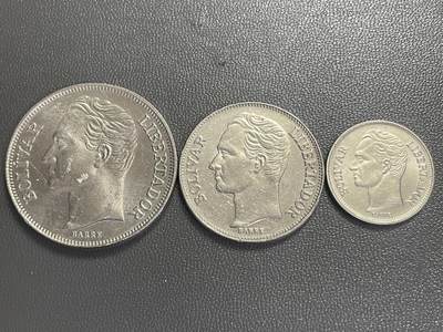 回流0328 - 委内瑞拉80年代一套三枚 南美解放者西蒙·玻利瓦尔