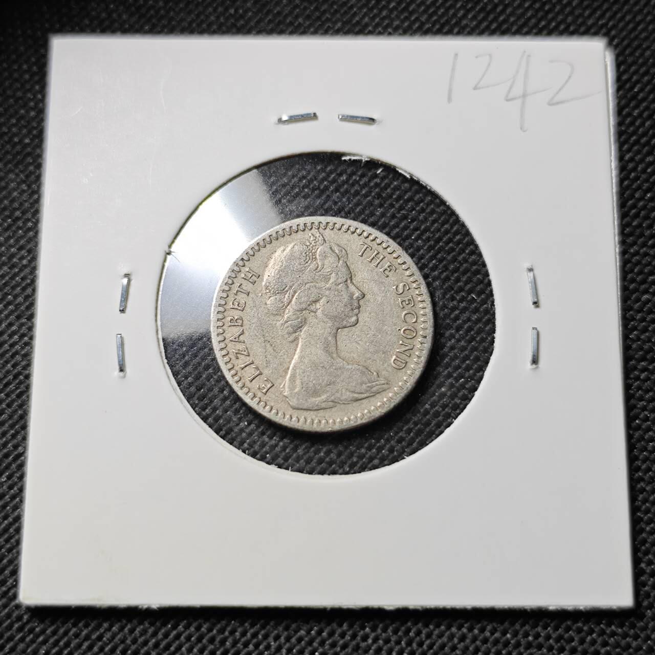 KK钱币收藏小铺  第412期 2月预留时间 周末发货 1964英属罗得西亚6便士