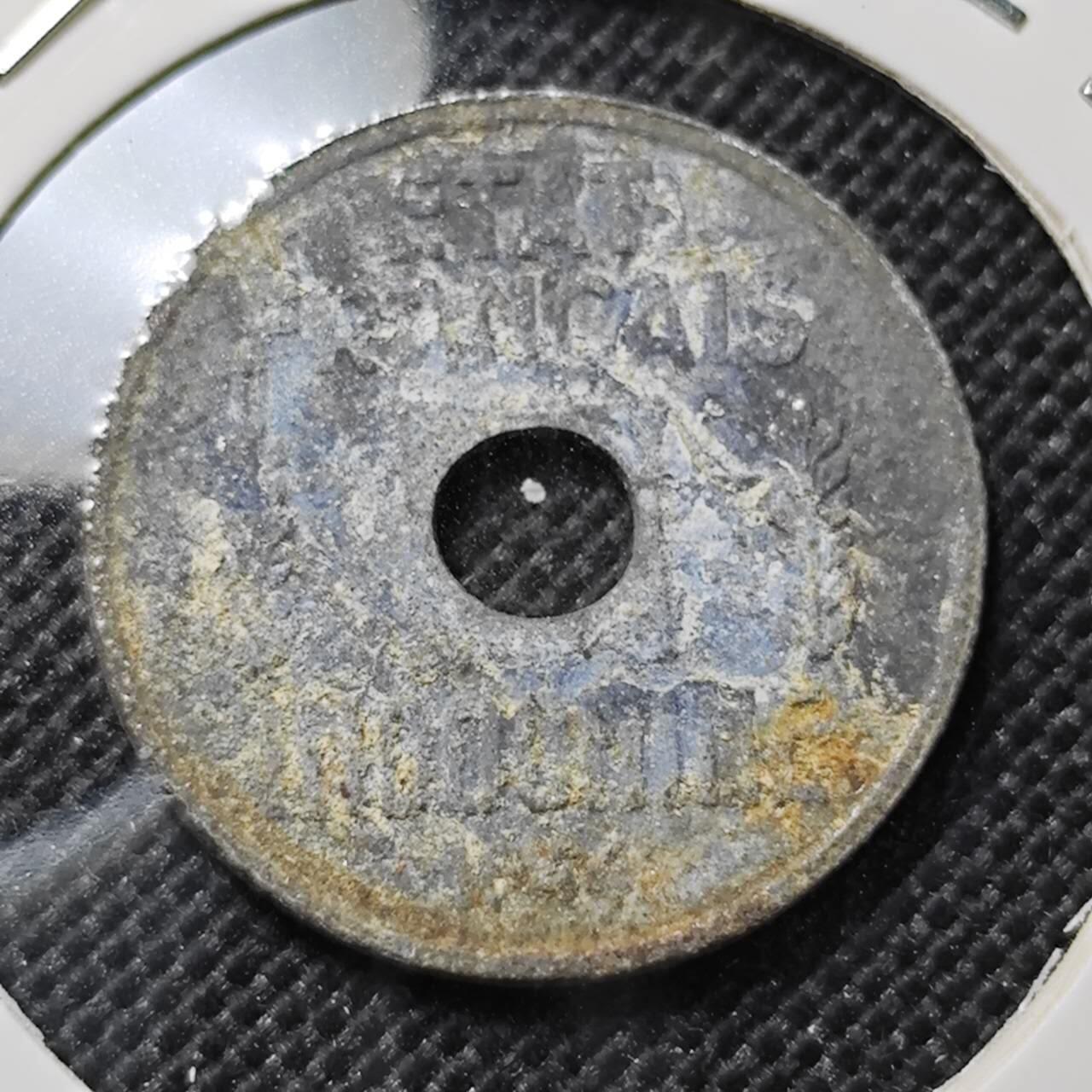 KK钱币收藏小铺  第412期 2月预留时间 周末发货  法属印支1/4分