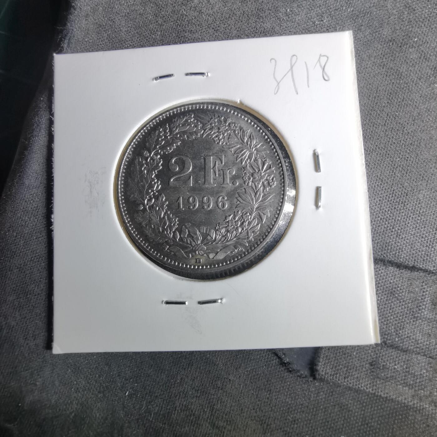 沼泽如烟--第1039场 瑞士1996年2法郎