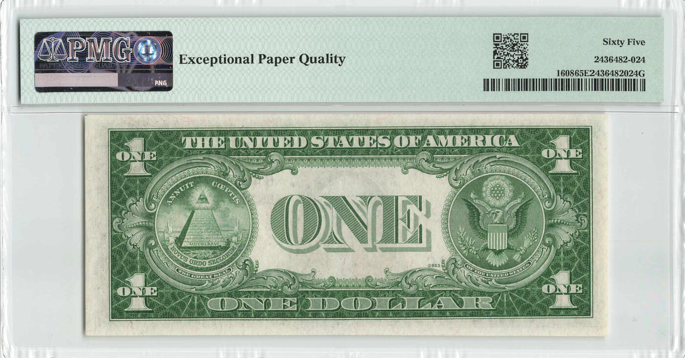 小福收藏拍卖第204期 评级币精选场 本期有 荷兰经典AA冠拿杯子的蛇 叙利亚世遗帕尔米拉古城豹子号冠军分 法国红衣主教冠军分 意大利经典达芬奇   白俄罗斯 "Millennium" 纪念版AA冠全同千位号全套  南斯拉夫铁托未发行版 美国 墨西哥 越南 法属印度支那等多国精美高分珍稀老钞精品纸币 美国 1935年 1美元 银币券 PMG65 EPQ