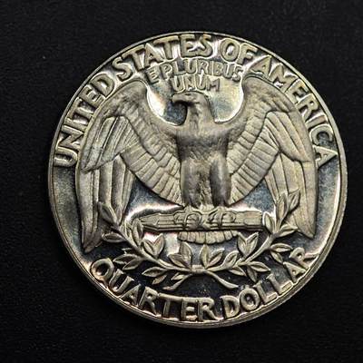 【淘币小摊】实时拍第八百八十六拍   散币场    每周一统一发货 - 美国1974年25分精制币