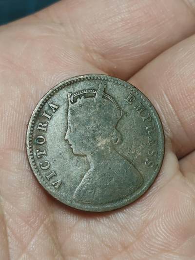 2026年第三十九场(总第二百零八场）外国好品散币场(免佣金) - 英属印度1893年1/4安娜(维多利亚女王中年带冠第二版)