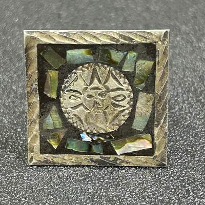 西秦中古拍卖第八十二期  - 海外回流纯银袖扣 有银标 重5.7克