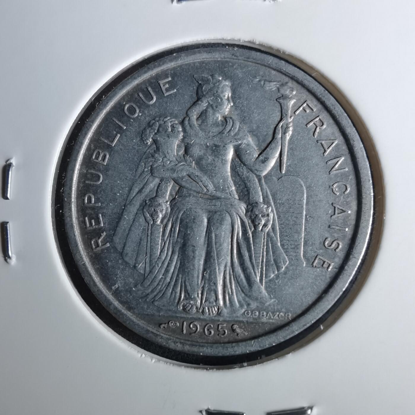 沼泽如烟--第1039场 法属波利尼西亚1965年2法郎