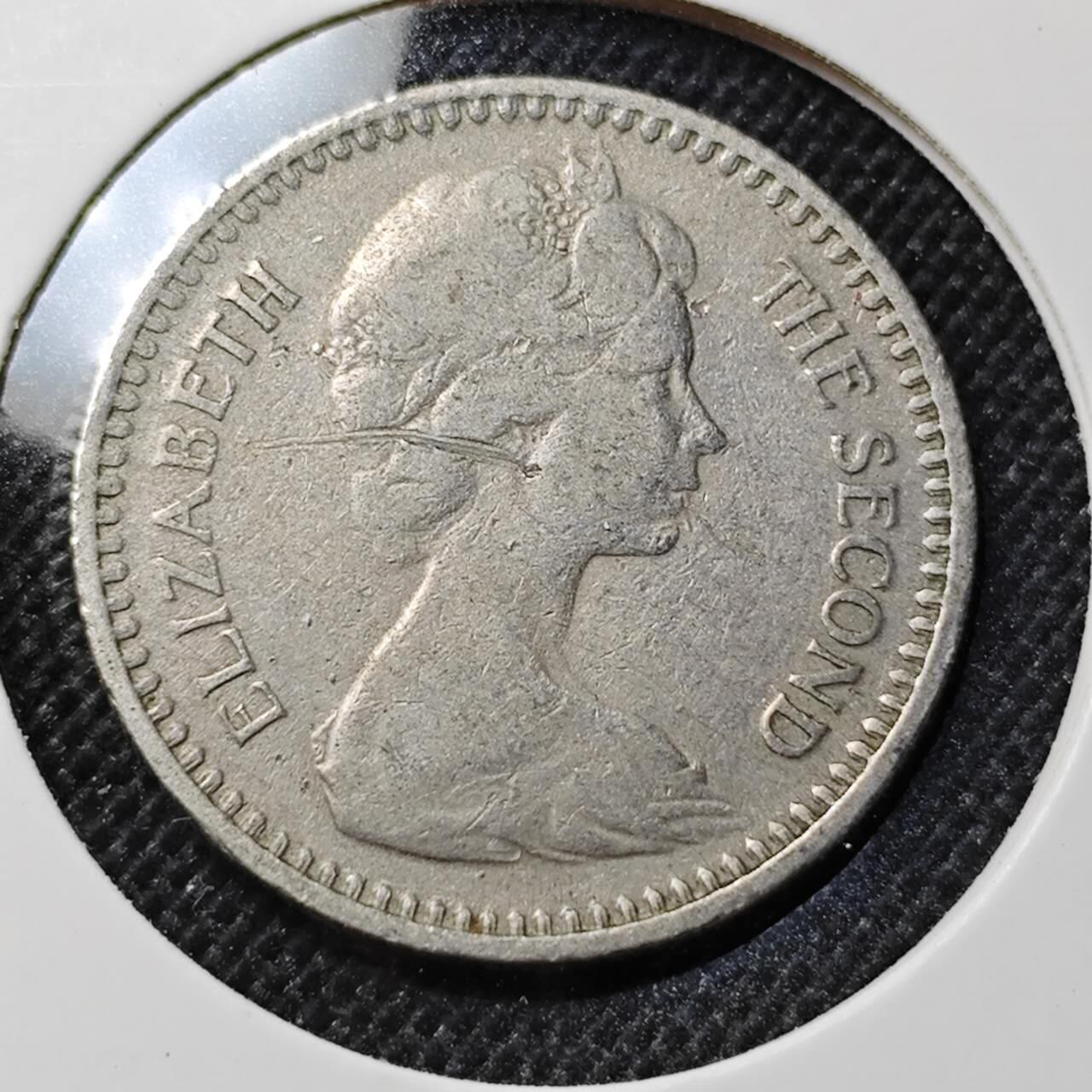 KK钱币收藏小铺  第412期 2月预留时间 周末发货   1964英属罗德西亚10分