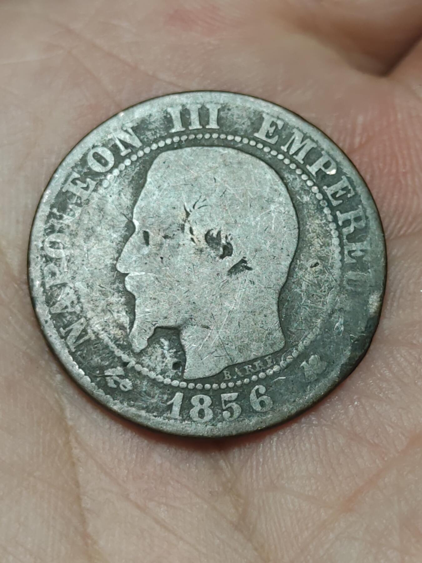 2026年第三十九场(总第二百零八场）外国好品散币场(免佣金) 法兰西第二帝国1856年5生丁(拿破仑三世第一版，K标波尔多造)