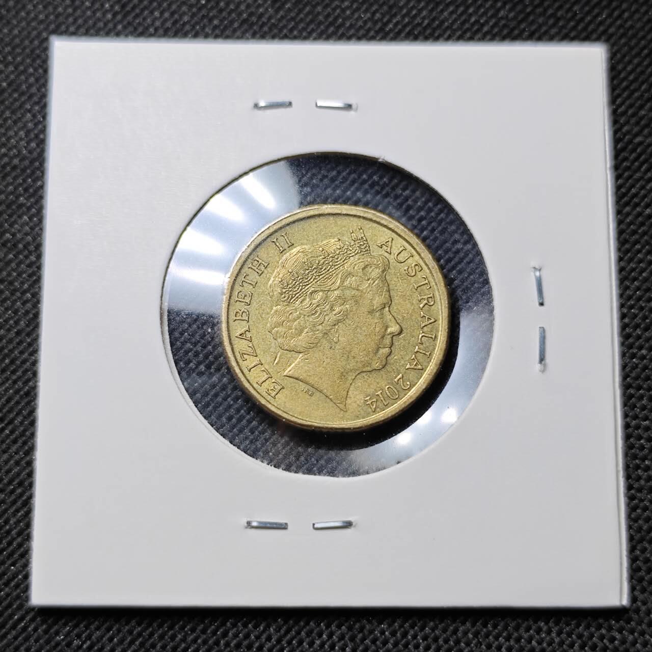 KK钱币收藏小铺  第412期 2月预留时间 周末发货 2014澳大利亚土著人2元 