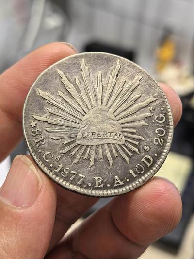 博洋堂世界钱币拍卖第167期（全场包邮） - 墨西哥1877年CA EA版花边鹰洋 好品无戳老包浆