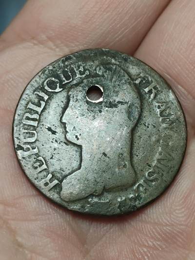 2026年第三十九场(总第二百零八场）外国好品散币场(免佣金) - 打孔–法兰西第一共和国1799–1800年5生丁铜币(Lan8，A标巴黎造)