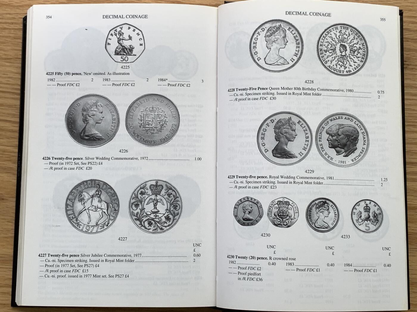 《竞宝斋》第476场 周日，周一 2场连拍 （全场包邮）欢迎送拍 英国硬币标准目录第31版1996年英格兰和联合王国硬币书精装版 细节见图 重0.7公斤