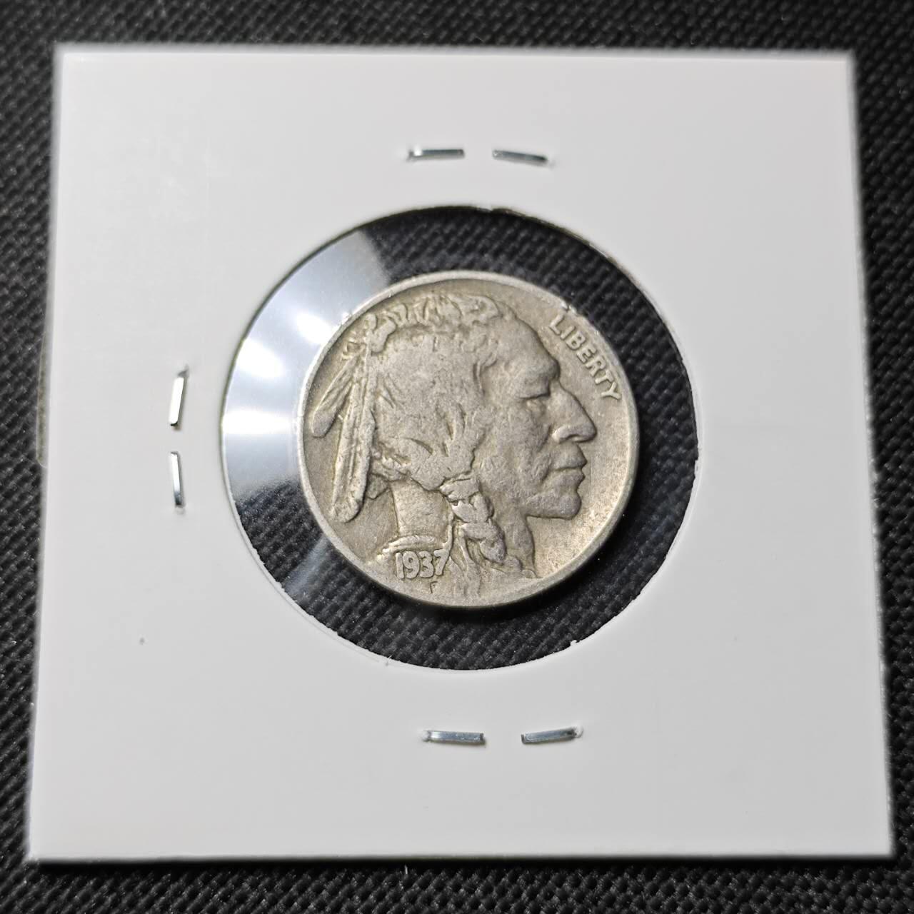 KK钱币收藏小铺  第412期 2月预留时间 周末发货 1937美国5分