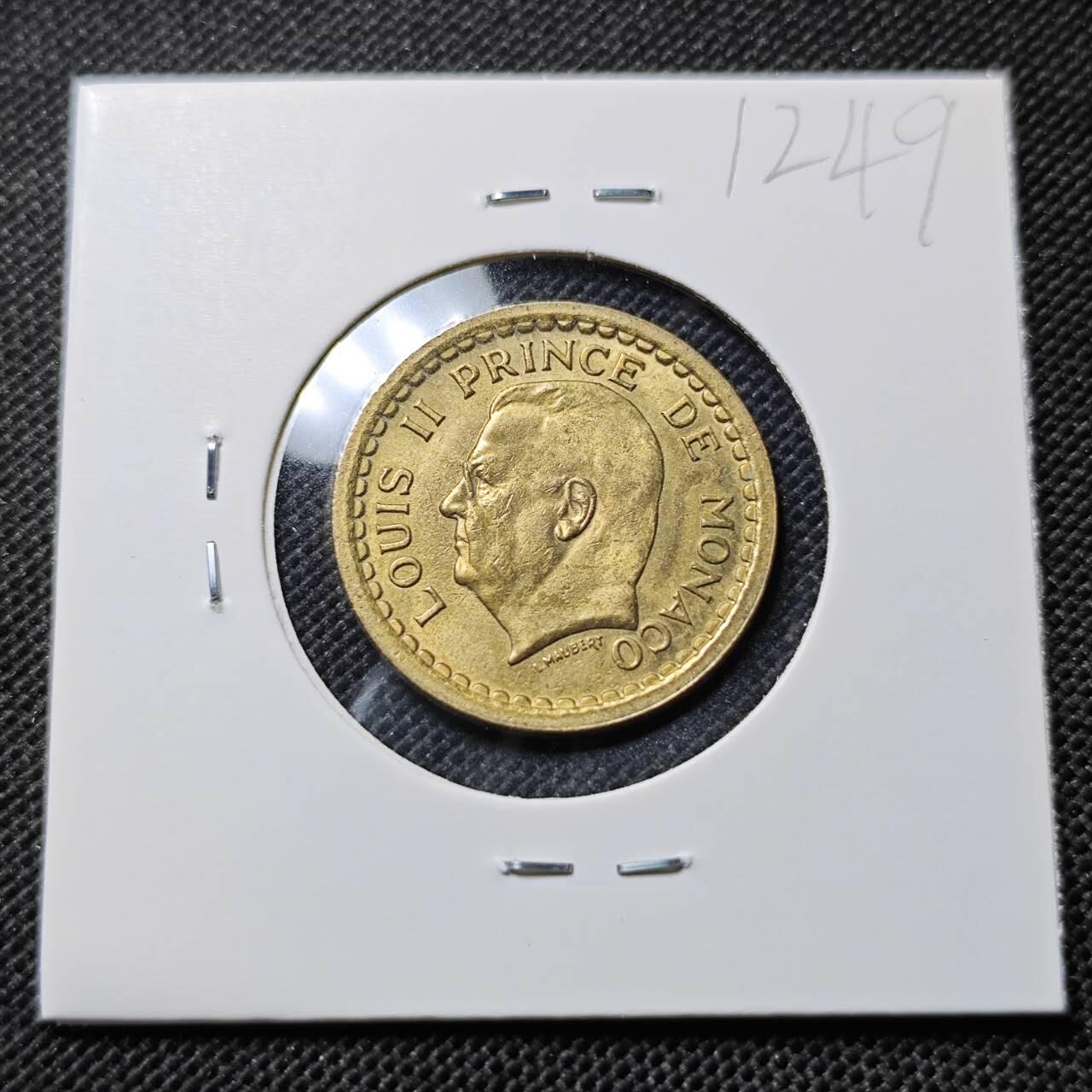 KK钱币收藏小铺  第412期 2月预留时间 周末发货 摩洛哥1法郎 好品铜币